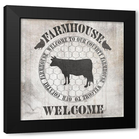 DownOnTheFarmCountry V2 Black Modern Wood Framed Art Print by LightBoxJournal