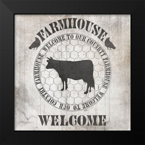 DownOnTheFarmCountry V2 Black Modern Wood Framed Art Print by LightBoxJournal