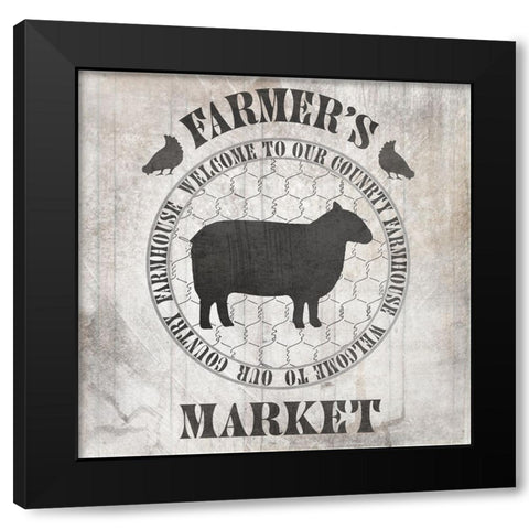 DownOnTheFarmCountry V4 Black Modern Wood Framed Art Print by LightBoxJournal