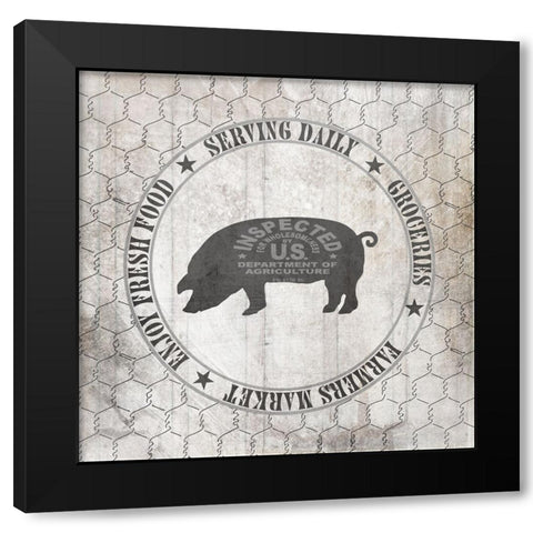 DownOnTheFarmCountry V6 Black Modern Wood Framed Art Print by LightBoxJournal