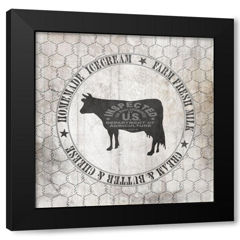 DownOnTheFarmCountry V7 Black Modern Wood Framed Art Print by LightBoxJournal