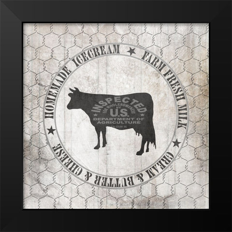 DownOnTheFarmCountry V7 Black Modern Wood Framed Art Print by LightBoxJournal