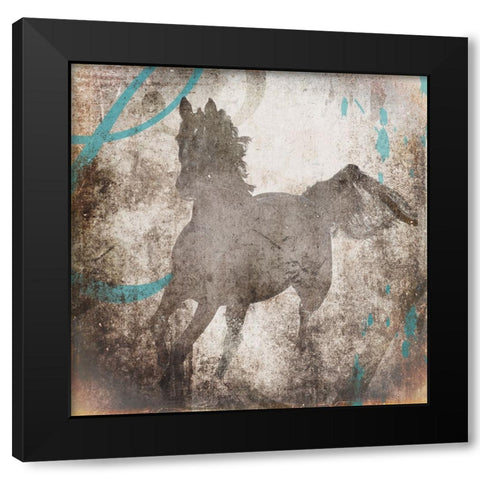 GypsyHorse Collection V2 2 Black Modern Wood Framed Art Print with Double Matting by LightBoxJournal