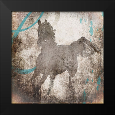 GypsyHorse Collection V2 2 Black Modern Wood Framed Art Print by LightBoxJournal