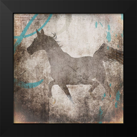 GypsyHorse Collection V2 3 Black Modern Wood Framed Art Print by LightBoxJournal