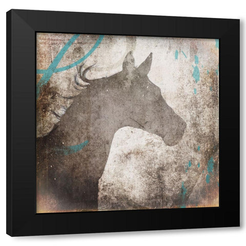 GypsyHorse Collection V2 4 Black Modern Wood Framed Art Print with Double Matting by LightBoxJournal