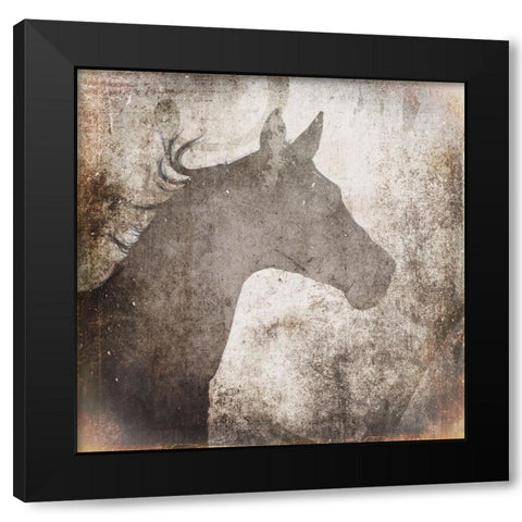 GypsyHorse Collection V2 5 Black Modern Wood Framed Art Print with Double Matting by LightBoxJournal