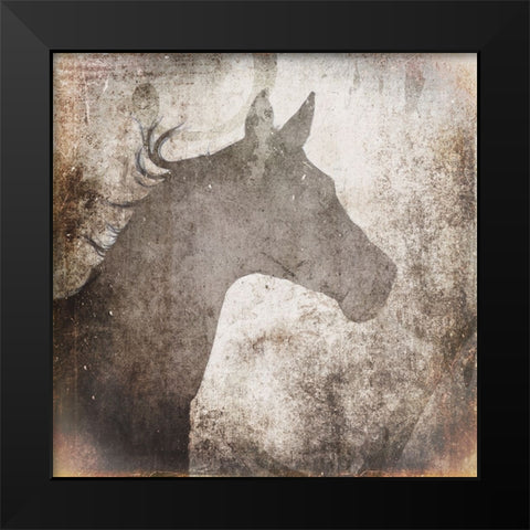GypsyHorse Collection V2 5 Black Modern Wood Framed Art Print by LightBoxJournal