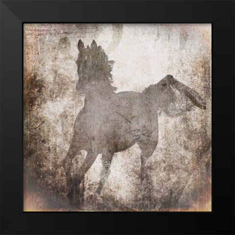 GypsyHorse Collection V2 6 Black Modern Wood Framed Art Print by LightBoxJournal