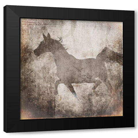 GypsyHorse Collection V2 7 Black Modern Wood Framed Art Print with Double Matting by LightBoxJournal