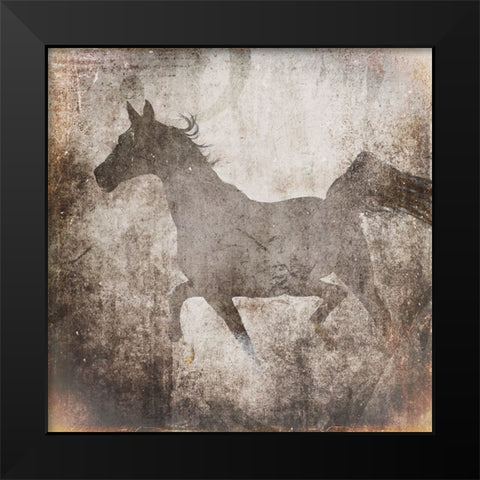 GypsyHorse Collection V2 7 Black Modern Wood Framed Art Print by LightBoxJournal