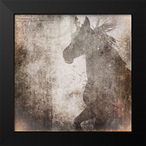 GypsyHorse Collection V2 8 Black Modern Wood Framed Art Print by LightBoxJournal