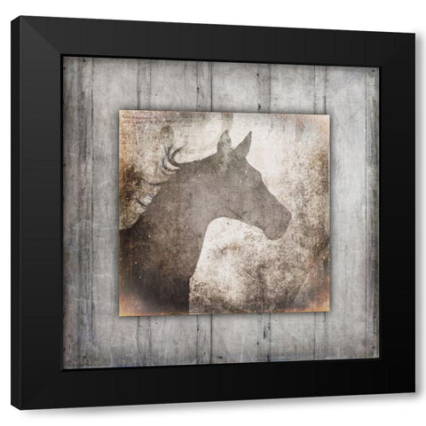 GypsyHorse Collection V2 9 Black Modern Wood Framed Art Print by LightBoxJournal