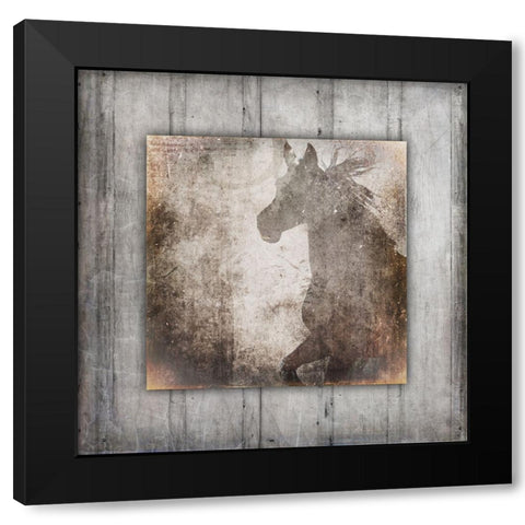 GypsyHorse Collection V2 10 Black Modern Wood Framed Art Print by LightBoxJournal