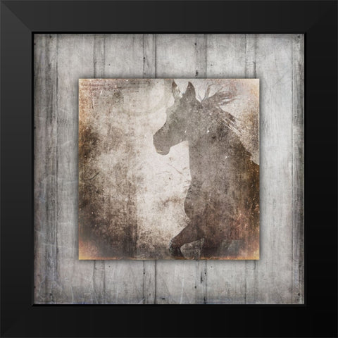GypsyHorse Collection V2 10 Black Modern Wood Framed Art Print by LightBoxJournal