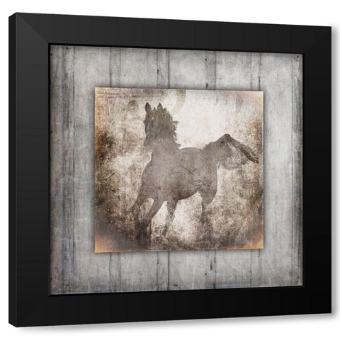 GypsyHorse Collection V2 12 Black Modern Wood Framed Art Print by LightBoxJournal