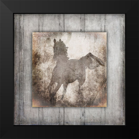 GypsyHorse Collection V2 12 Black Modern Wood Framed Art Print by LightBoxJournal