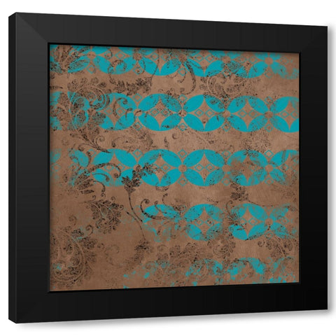 GypsyHorse CollectionSurfacePattern V1 16 Black Modern Wood Framed Art Print with Double Matting by LightBoxJournal