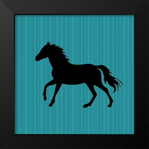 GypsyHorse CollectionSurfacePattern V2 12 Black Modern Wood Framed Art Print by LightBoxJournal
