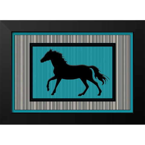 GypsyHorse CollectionSurfacePattern V3 2 Black Modern Wood Framed Art Print by LightBoxJournal