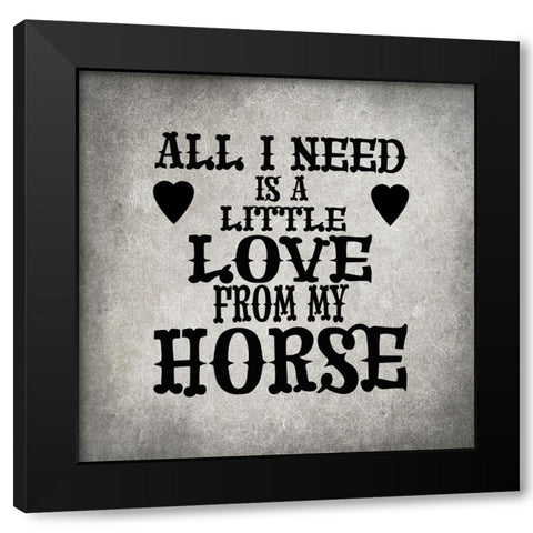 GypsyHorse CollectionSurfacePattern V4 1 Black Modern Wood Framed Art Print by LightBoxJournal