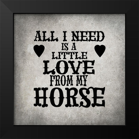 GypsyHorse CollectionSurfacePattern V4 1 Black Modern Wood Framed Art Print by LightBoxJournal