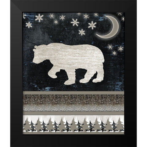 Good Night Moose V1 2 Black Modern Wood Framed Art Print by LightBoxJournal