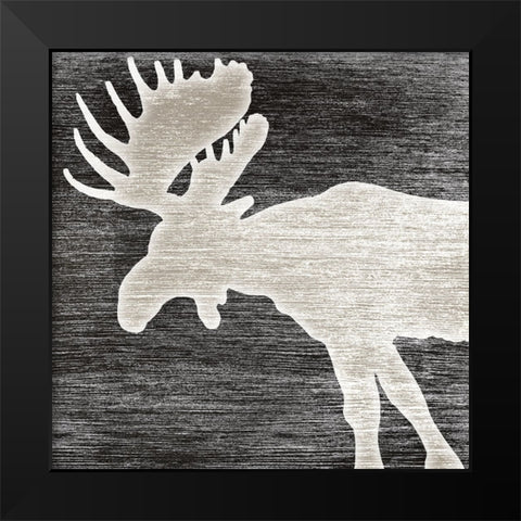 Good Night Moose V1 3 Black Modern Wood Framed Art Print by LightBoxJournal