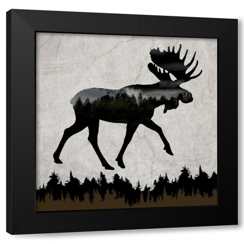 Rustic Lodge Collection V1 4 Black Modern Wood Framed Art Print by LightBoxJournal