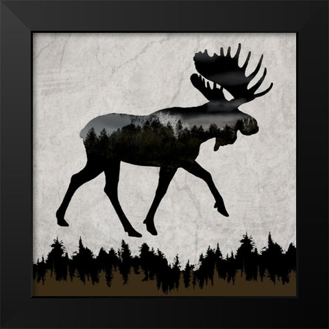 Rustic Lodge Collection V1 4 Black Modern Wood Framed Art Print by LightBoxJournal
