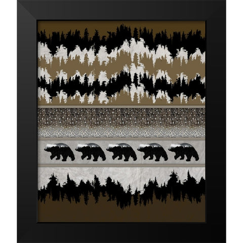 Rustic Lodge Collection V2 2 Black Modern Wood Framed Art Print by LightBoxJournal