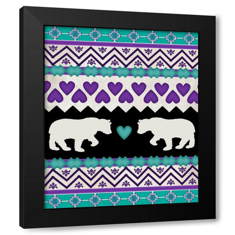 Lodge Surface Pattern_V1 10 Black Modern Wood Framed Art Print by LightBoxJournal