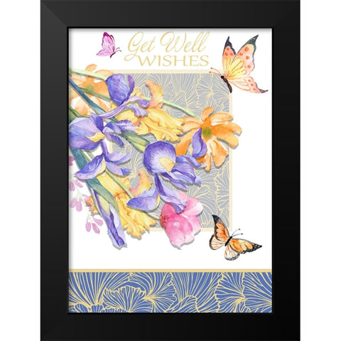 Card Design 3_C3 Black Modern Wood Framed Art Print by LightBoxJournal