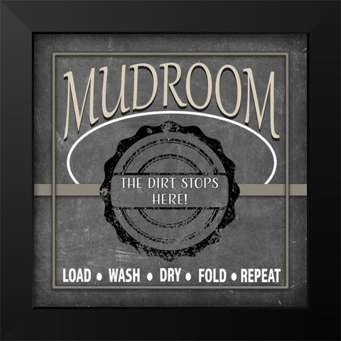 Mudroom 1 Black Modern Wood Framed Art Print by LightBoxJournal