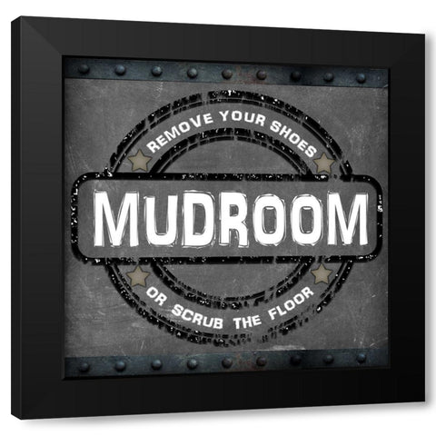 Mudroom 2 Black Modern Wood Framed Art Print with Double Matting by LightBoxJournal