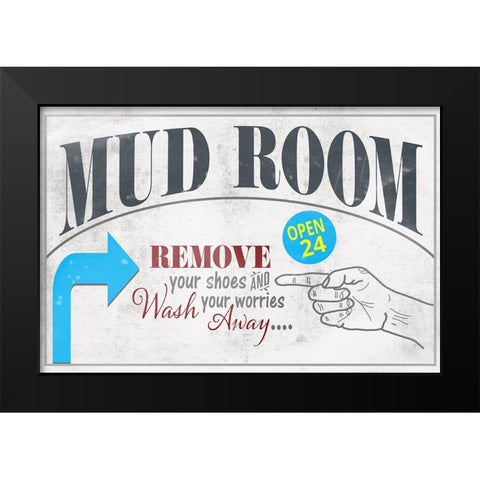 Mudroom 21 Black Modern Wood Framed Art Print by LightBoxJournal