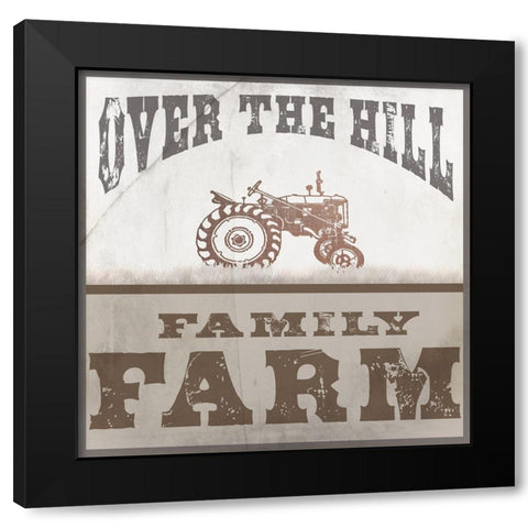 Farm Family 1 Black Modern Wood Framed Art Print by LightBoxJournal