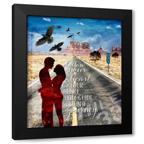 Love Signs_V1 Black Modern Wood Framed Art Print by LightBoxJournal