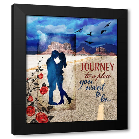 Love Signs_V2 Black Modern Wood Framed Art Print with Double Matting by LightBoxJournal