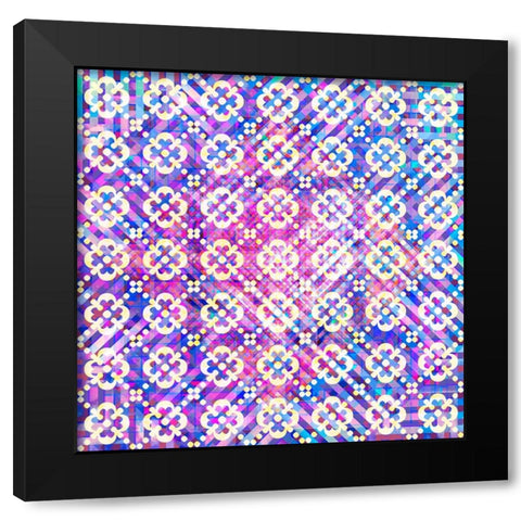 BoHo Girl Pattern 02 Black Modern Wood Framed Art Print with Double Matting by LightBoxJournal