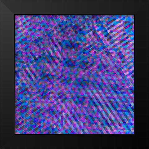 BoHo Girl Pattern 03 Black Modern Wood Framed Art Print by LightBoxJournal