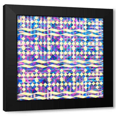 BoHo Girl Pattern 06 Black Modern Wood Framed Art Print with Double Matting by LightBoxJournal