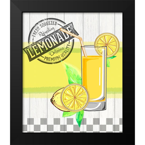 Farm House Lemon vintage sign 3 Black Modern Wood Framed Art Print by LightBoxJournal