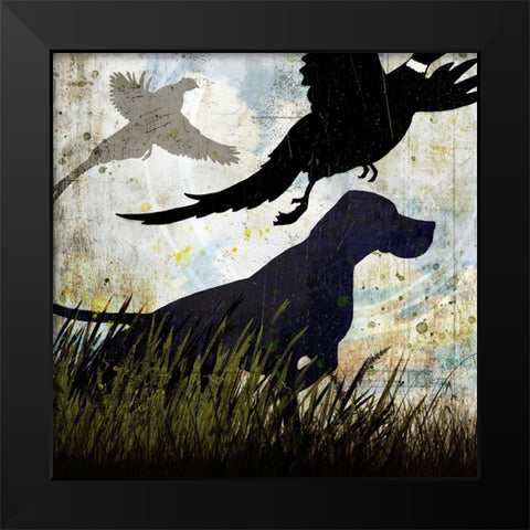 Classic Pointer 01 Black Modern Wood Framed Art Print by LightBoxJournal