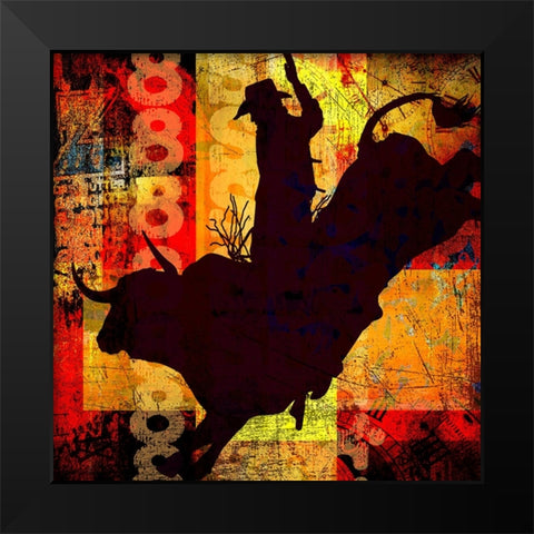 Go Around 02 Black Modern Wood Framed Art Print by LightBoxJournal
