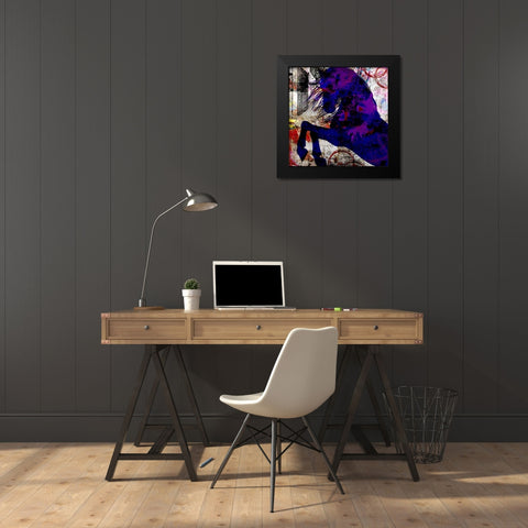 My Painted Pony 04 Black Modern Wood Framed Art Print by LightBoxJournal