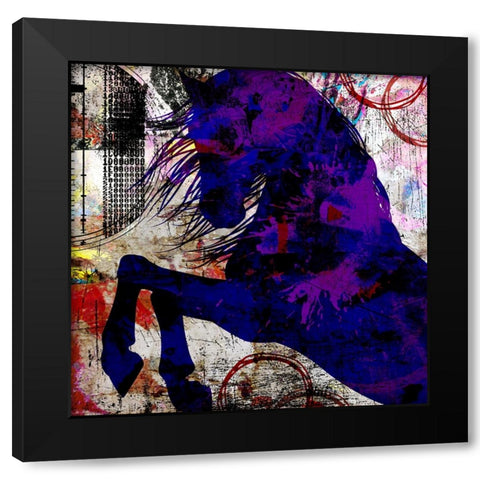 My Painted Pony 04 Black Modern Wood Framed Art Print with Double Matting by LightBoxJournal