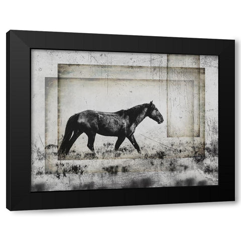 Wild Horses of the Great Basin 05 Black Modern Wood Framed Art Print with Double Matting by LightBoxJournal