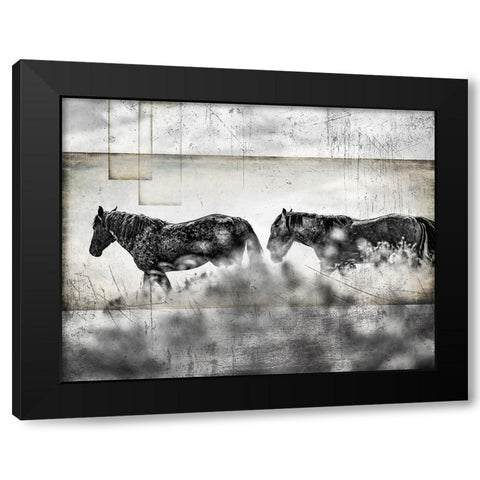 Wild Horses of the Great Basin 06 Black Modern Wood Framed Art Print with Double Matting by LightBoxJournal
