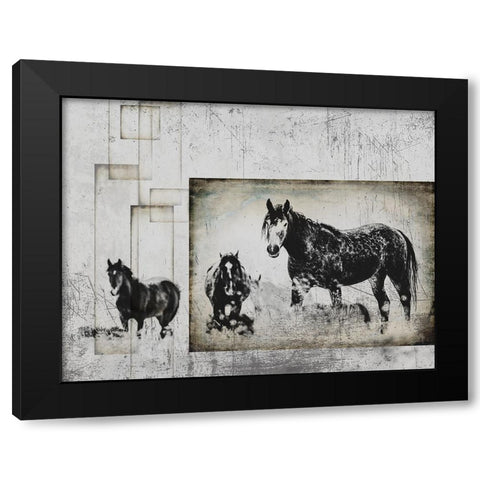 Wild Horses of the Great Basin 07 Black Modern Wood Framed Art Print with Double Matting by LightBoxJournal